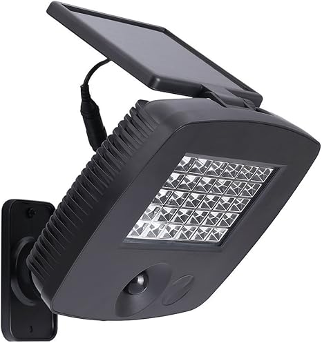 Mabor Foco LED Exterior Solar, Lámpara para Exterior, Foco de Jardín Ultra Brillante 200 Lúmenes LED con Panel Solar Sensor de Movimiento para Garaje, ...