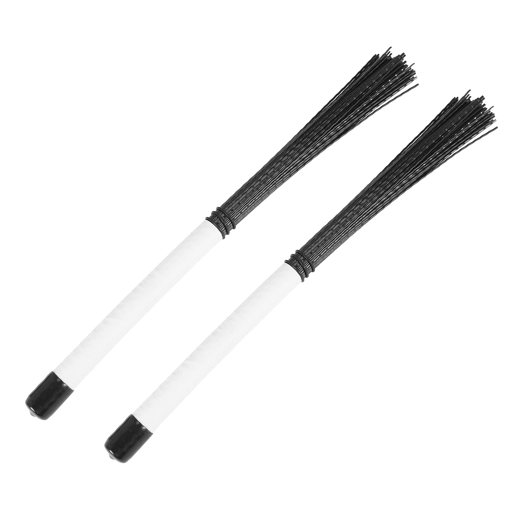 Hopbucan 2Pcs Cajon Brush Telescoping Drum Brushes Nylon Sticks Percussion for Jazz Stick Drum Musical