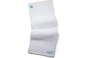 FACESOFT Eco Friendly Gym Towel for Working Out - Soft and Absorbent Cotton Exercise - No Synthetic Microfibers or Plastics - Sweat Towel for Gym, Fitness, Sports, Yoga - White - 1 Pc