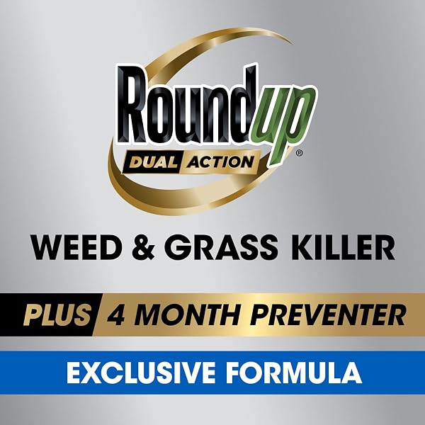 ROUNDUP DUAL ACTION WEED & GRASS KILLER PLUS 4 MONTH PREVENTER REFILL, 1.25 GAL.
