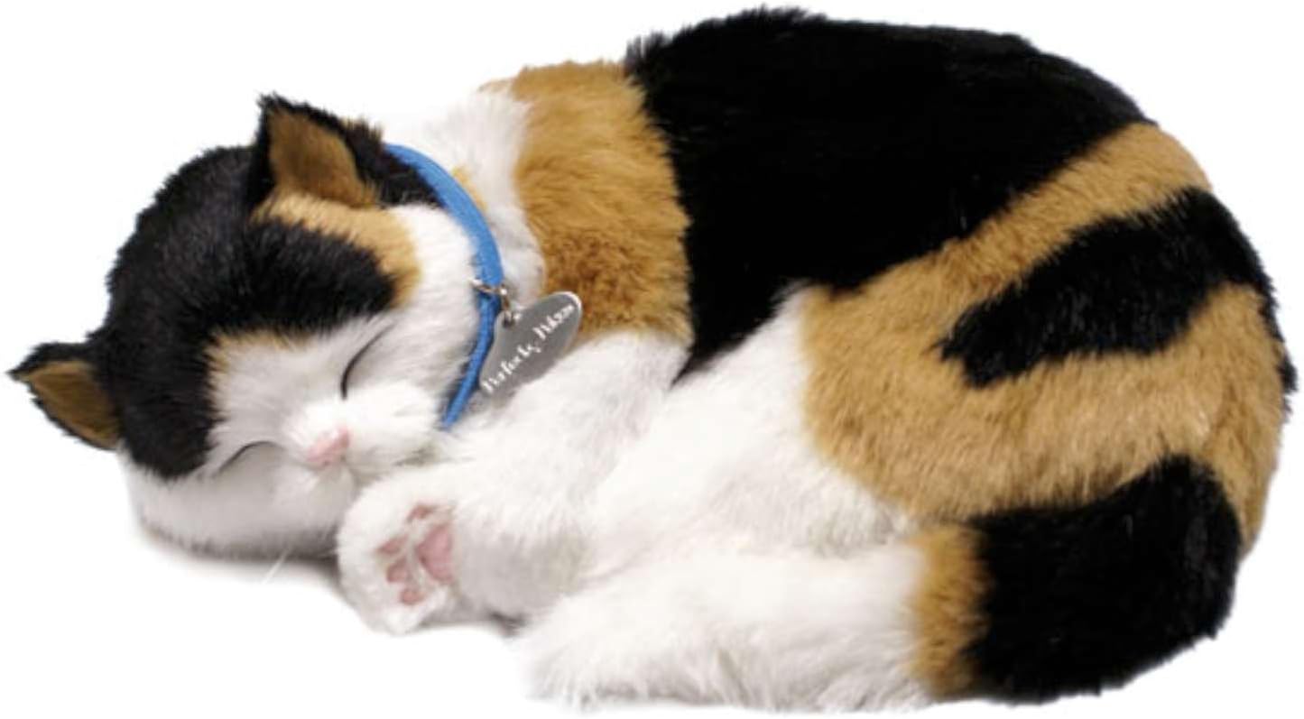 Perfect Petzzz Calico Cat Original Breathing Pet Puppy New Huggable Soft Version Plush Toy Gift
