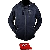 Milwaukee Hoodie M12 12V Lithium-Ion Heated Jacket Front and Back Heat Zones - Battery Not Included (Extra Large, Black)