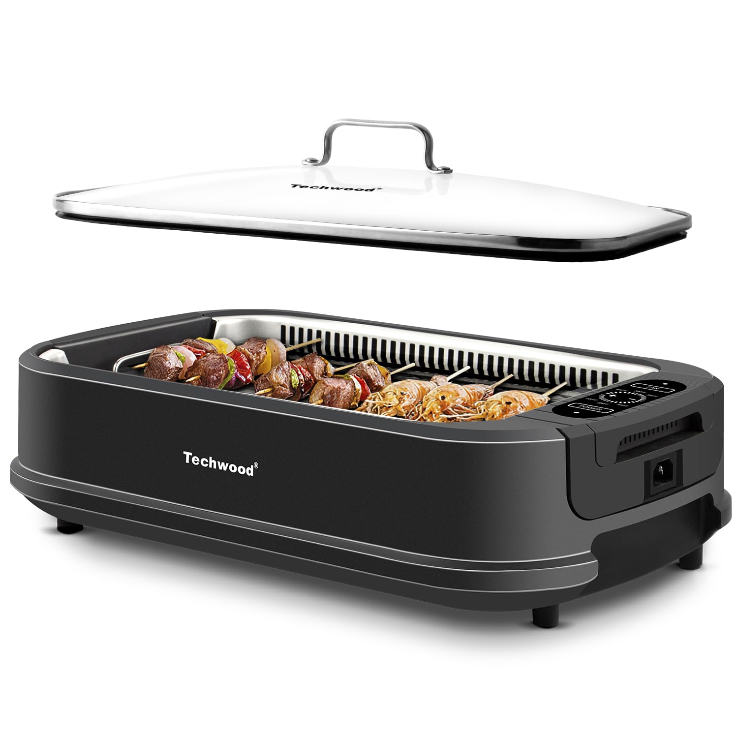Mua Techwood Indoor Smokeless Grill 1500W Electric Grill with Tempered