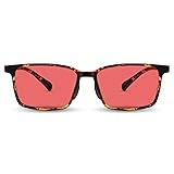 AMBEYE Fluorescent Light Filter Glasses with Pink