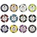 Claysmith Gaming Pack of 50 Showdown Poker Chips, Heavyweight 13.5-gram Clay Composite