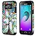Galaxy Luna Case, Galaxy Express 3 Case, Galaxy Amp 2 Case, J1 2016 Case [Shock / Impact Resistant] Hybrid Dual Layer Defender Protective Case Cover for Galaxy Amp 2 / Galaxy Express 3, Colorful Tree