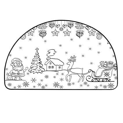 Amazoncom Yoliyana Christmas Decorations Semi Circle Mat