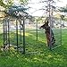 Wire Pen Dog Fence Playpen - Pet Dogs & Cats Outdoor Exercise Pens - Tube Gate w/Door - (8 Panel / 30 Square Feet Play Yard) Heavy Duty Portable Folding Metal Animal Cage Corral - 40
