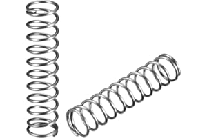 uxcell Wire Diameter 0.05", OD 0.47", Free Length 2" Spring Steel Coil Extended Compressed Spring 10pcs