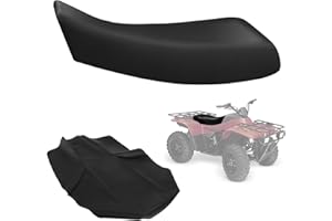 Kistrba Seat Cover Compatible with Arctic Cat 4X4 2X4 1996-2005 250 300 400 454 500 Bearcat TRV 342 S50, Heavy Duty Leather ATV Seat Cover Replacement, Black