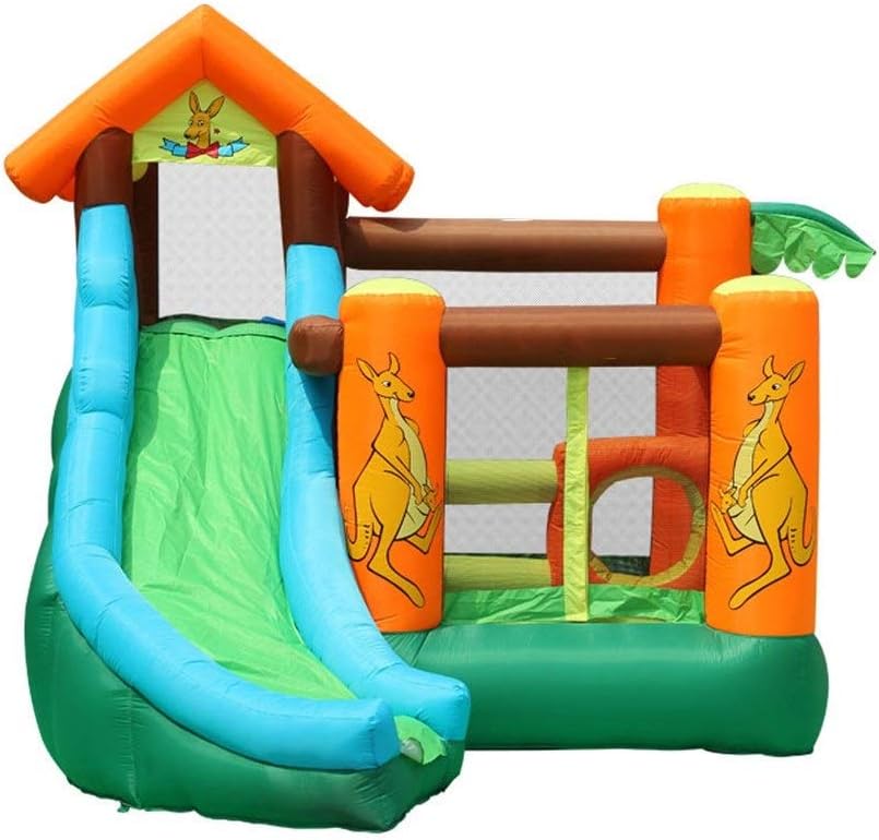 Owenqian Inflatable Bounce House Inflatable Bouncy Castle Kids Trampolines Castle Jumping Castle With Blower Water Bag For Kid Obstacle Bouncer (Color : Bouncy House, Size : 385X300X290CM)