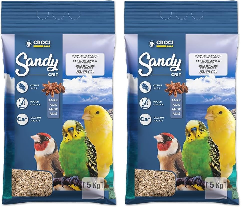 croci Birds Sand with Grit, 5 kg (Pack of 2)