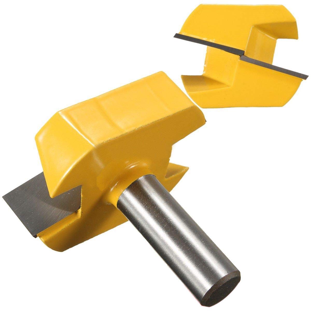 BE-TOOL 1/2" Shank Bottom Cleaning Router Bit Cutter 2-1/4 Inch Diameter Woodworking Milling Cutter Tool for Hand-making or Woodworking