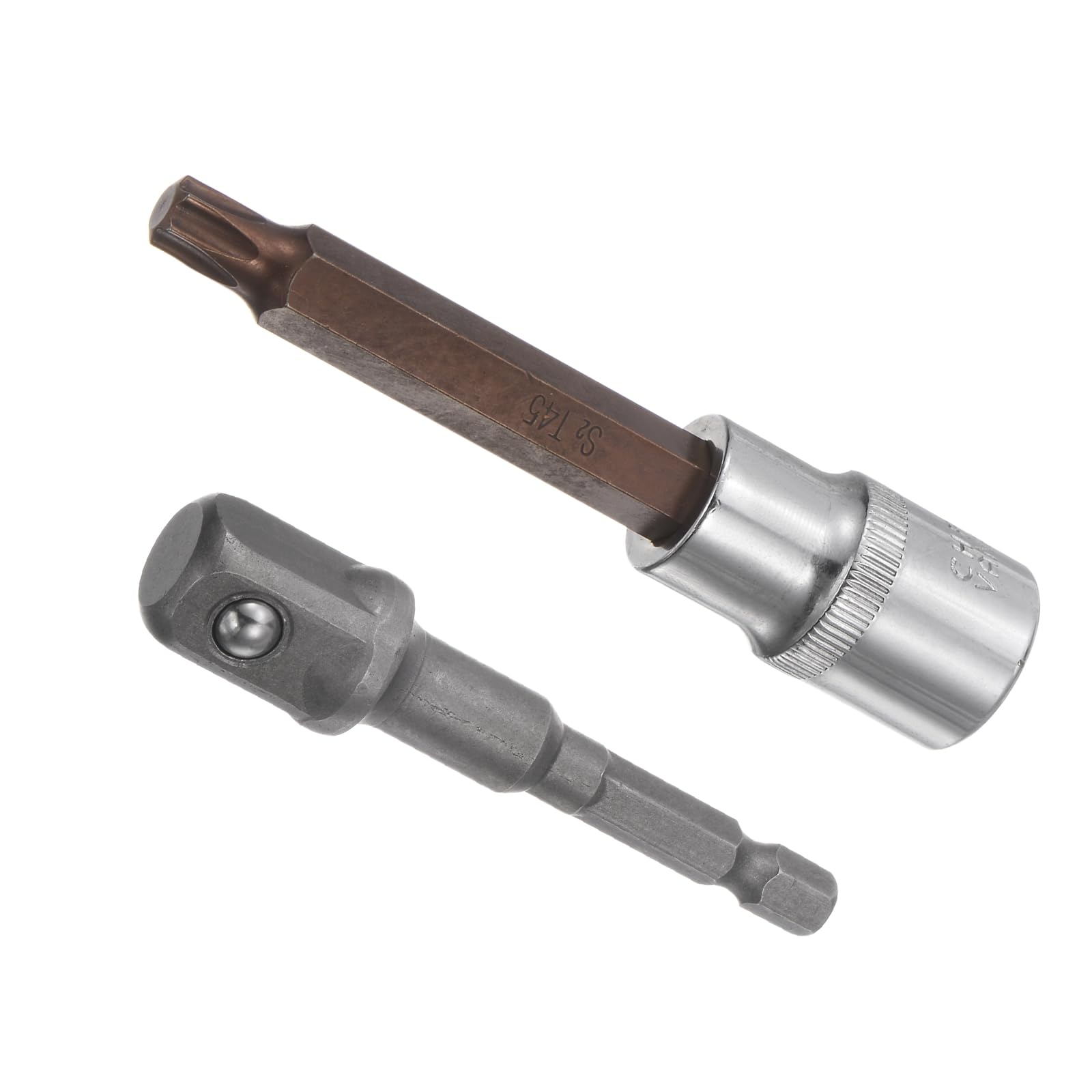 CoCud Torx Bit Socket, T45 Bit 1/2" Drive 4" Length, CR-V Socket with Socket Extension - (Applications: for Fastener Application)