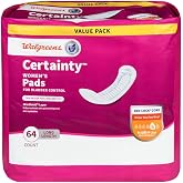 Walgreens Certainty Bladder Protection Pads, Large 64 ea