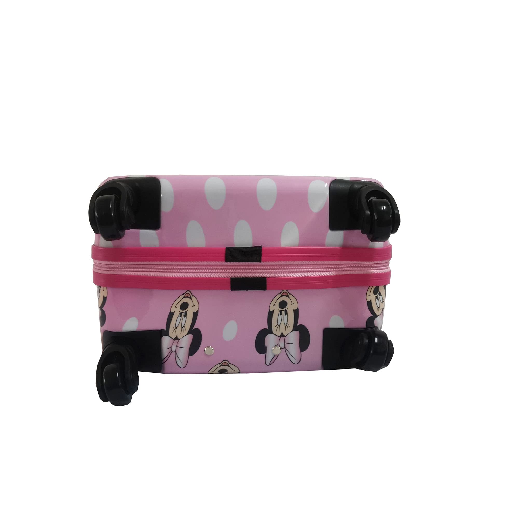 Fast Forward 20 Inches Minnie Mouse Suitcase For Kids - Hard Sided Tween Travel Trolley kid suitcase for girls With Wheels