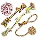 Standie Mark, Pet Puppy Dog Rope Toys for Medium to Big Dogs (Pack of 4)