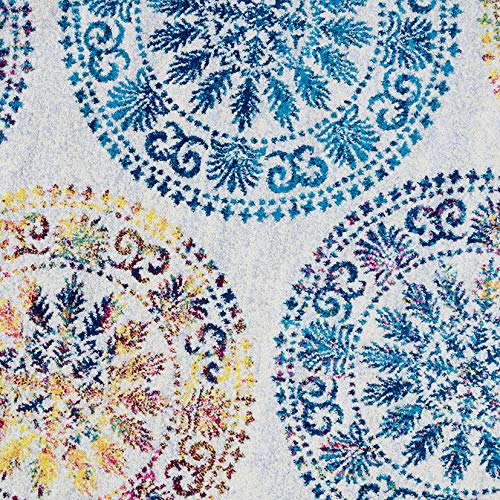 Antep Rugs Elite Collection Bohemian Geometric Circle Indoor Area Rug