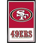 NFL San Francisco 49ers - Logo 21 Wall Poster, 34L" x 22.4W", Black Framed Version