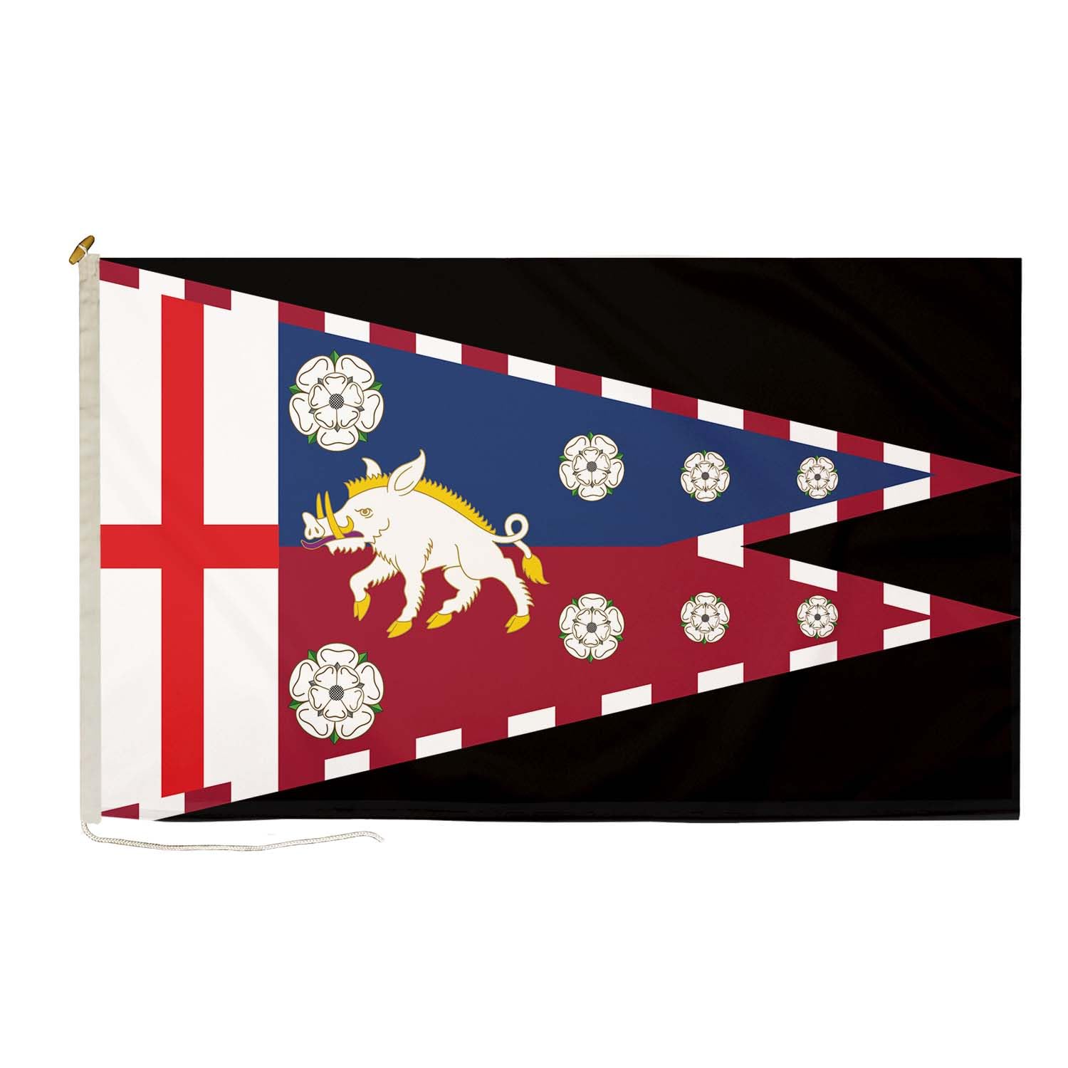 DuraFlag Richard The Lionheart 5ft x 3ft Rope and Toggled Flag Premium Quality Heavy Duty Polyester Reinforced Stitching Weatherproof English Historic Flag 150cm x 90cm — image 1