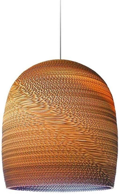 QIULAO Ceiling Lights Pendant Lights Corrugated Woven Silk Caterpillar Cocoon Pendant Lights, Personalized Restaurant Bar Art Chandelier