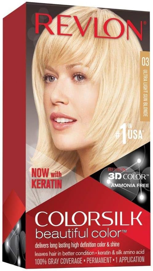 Revlon Colorsilk Blonde Ultra Light Bright Dye No. 03 1 Box