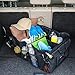 Gonex Car Trunk Organizer for Cargo SUV, Collapsible Auto Storage Box Bin Black