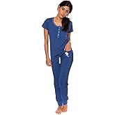 U.S. Polo Assn. Women's Tee, Long Pajama Pants Set Valentines Gifts for Her