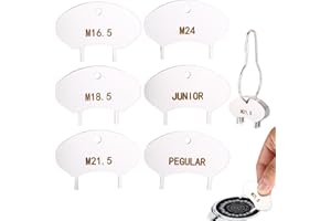 6pcs Stainless Steel Faucet Aerator Key, Fit for M16.5/M18.5/M21.5/M24/Junior/Regular Plug-in Aerators Durable Removal Tool f