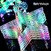 Excelvan Safe Voltage 138LEDs 6.6ft/2m Waterproof Star Curtain String Light, Window Fairy Light with Memory for Wedding, Christmas, Parties and Festival Decorations, Multi-Color