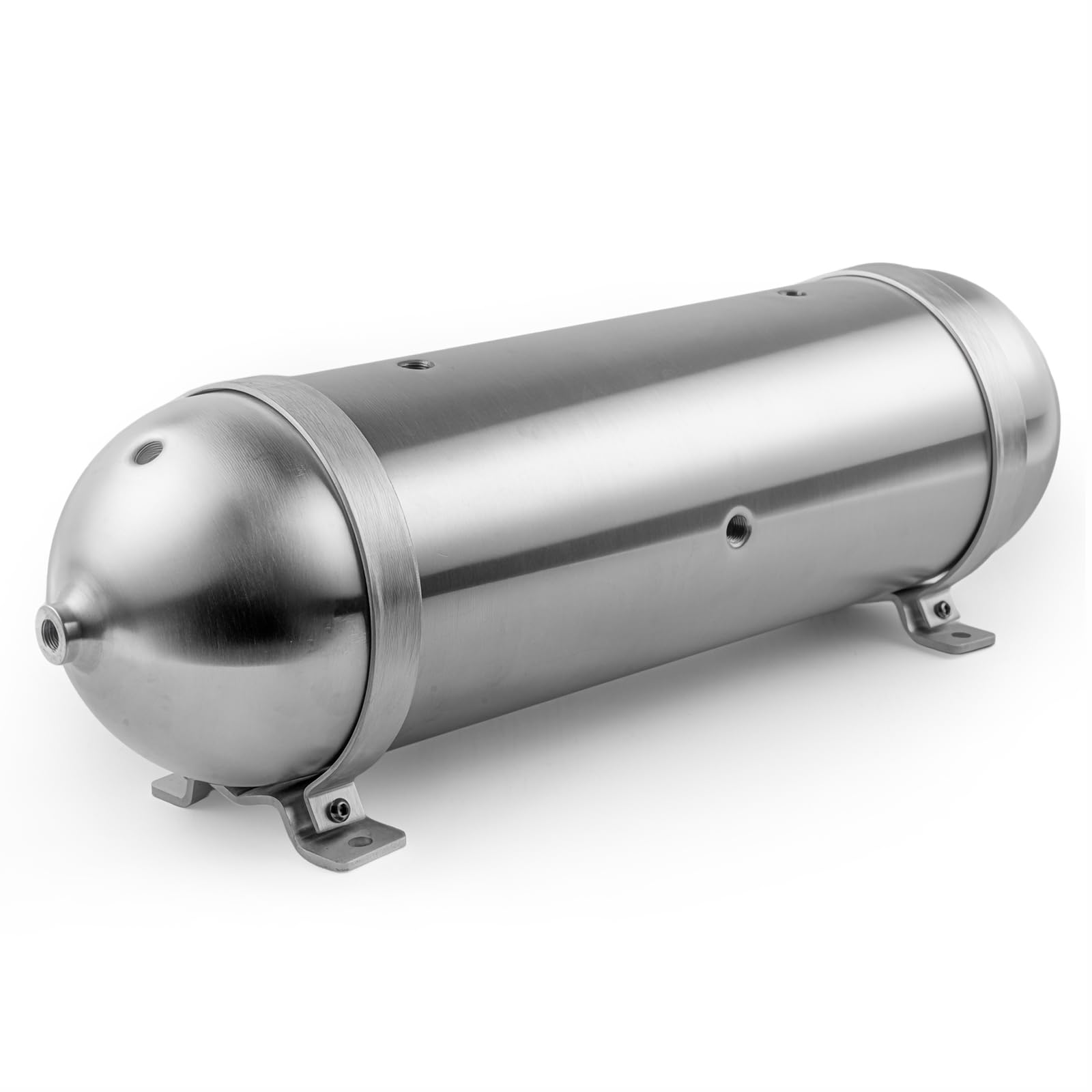 Photo 1 of 3 Gallon Aluminum Air Tank 7 Ports G1/4" Surface Polished 200PSI Rated for Truck, DIY Pneumatic Tools, Air Horn, Suspension Systems, Train Horn