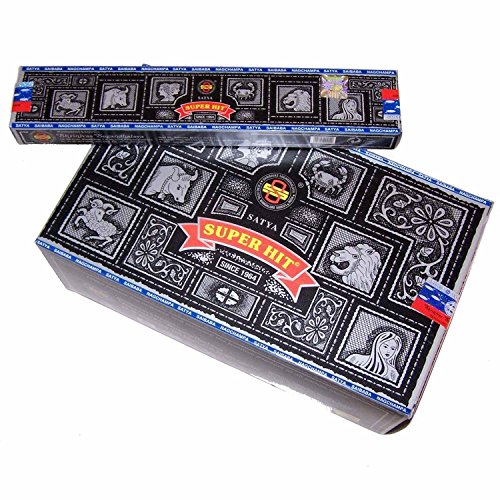 Satya Sai Baba Super Hit Nag Champa Incense Sticks 180 Gram Box (180g)