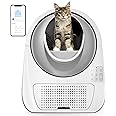 CATLINK Self Cleaning Automatic Litter Box for Cats - Hands-Free Cleanup with App Control, Double Odor Removal - Extra Large Size for 3.3~22lbs Cats - Smart Robot Cat Litter Box (Upgrade)