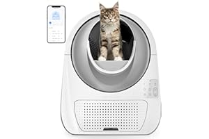 CATLINK Self Cleaning Automatic Litter Box for Cats - Hands-Free Cleanup with App Control, Double Odor Removal - Extra Large Size for 3.3~22lbs Cats - Smart Robot Cat Litter Box (Upgrade)