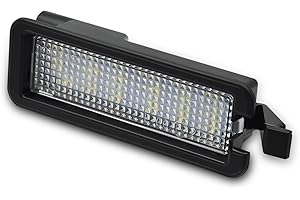 Asgohme LED License Plate Lights Bright White Tag Lamp Assembly Replacement Compatible with Dodge 2015-2023 Charger, 2015-2019 Challenger, 2015-2023 Chrysler 300 & 2017-2022 Jeep Compass, Pack of 1