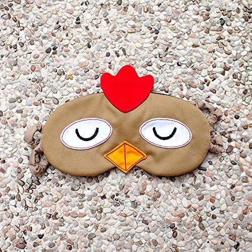 Rooster Sleeping Eye Mask, Brown Rooster, Eye shade Blindfold Travel Napping Beauty Sleep Mask