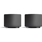 Fellow Monty Milk Art Espresso Cups - Small Double Wall Ceramic Demitasse, Matte Black with Graphite Base, 3 oz Cup (Set of 2)