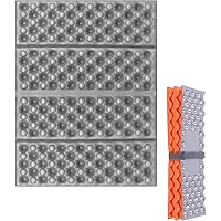 2 Pack Folding Foam Mat, Ultralight Camping Pad or Waterproof Hiking Sit Mat with Egg Nest Design, Durable Warm Outdoor Cushi