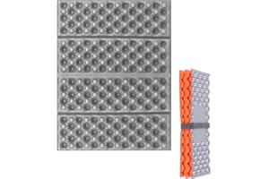 2 Pack Folding Foam Mat, Ultralight Camping Pad or Waterproof Hiking Sit Mat with Egg Nest Design, Durable Warm Outdoor Cushi