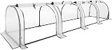 Christow Small Grow Tunnel Cloche Garden Polytunnel Greenhouse 4 Sections