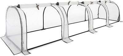 Christow Small Grow Tunnel Cloche Garden Polytunnel Greenhouse 4 Sections
