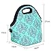 Neoprene Reuable Lunchbox Tote Lunch Bag For Women, Adults, Kids, Girls, and Teen Girls With Bottle Cooler | Rugged Zipper | With Adjustable Strap | For Snacks, Lunch, School, Work, Picnic