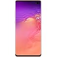 Samsung Galaxy S10+ Factory Unlocked Android Cell Phone | US Version | 128GB of Storage | Fingerprint ID and Facial Recognition | Long-Lasting Battery | Flamingo Pink