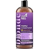 Artnaturals Purple Conditioner – (16 Fl Oz / 473ml) – Protects, Balances and Tones – Bleached, Color Treated, Silver, Brassy and Blonde Hair - Sulfate Free