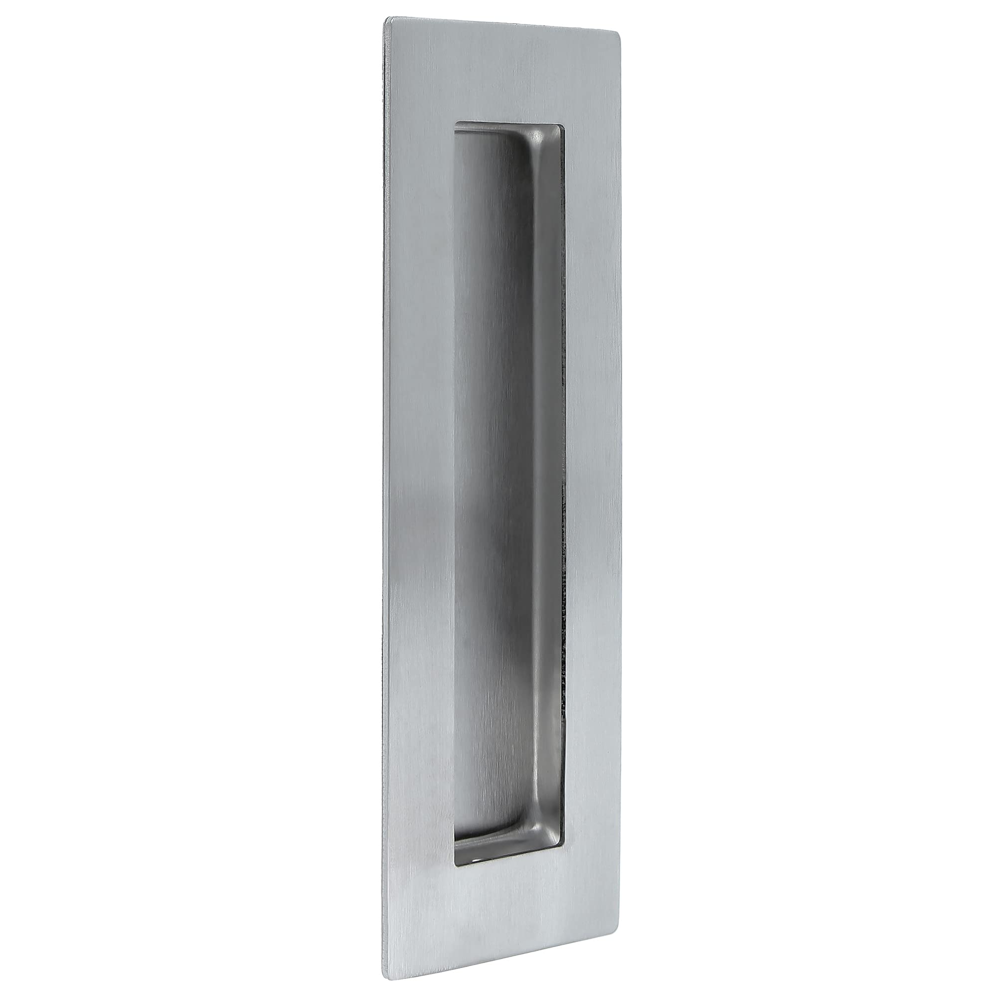 Amig - Sliding Door Handle - Dimensions: 150 x 50 mm - Heavy Duty - 18/8 Stainless Steel - Matte Silver Finish