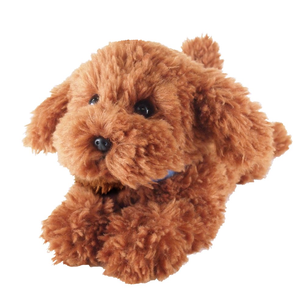 Sun Lemon Plush Doll Lap Dog Plush Hiza Wanko Toy Poodle Brown | eBay