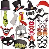 Joyin Toy 30 Pcs Halloween Party Favor Photo Booth Props