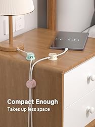 Magnetic Cable Clips, Adjustable Cord Holder