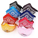 SIMPLEST LIFE Adjustable Personalized Cute Pet Bandanas Scarf Collar for Dog Cat Pack of 8
