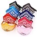 SIMPLEST LIFE Adjustable Personalized Cute Pet Bandanas Scarf Collar for Dog Cat Pack of 8